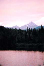 Spirit Mountain at sunset